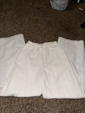 White Drawstring Pants